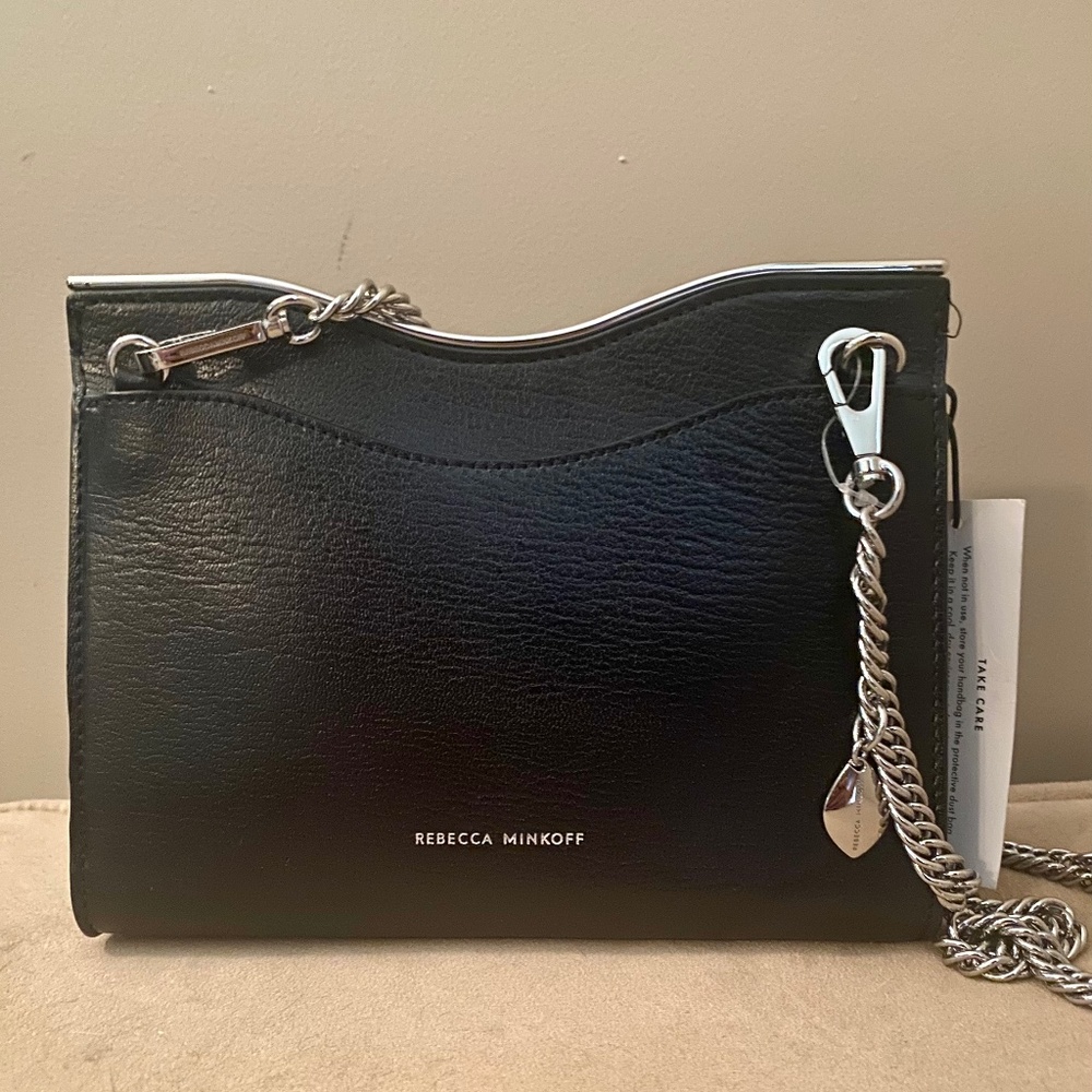 Rebecca Minkoff soft, leather, black Crossbody